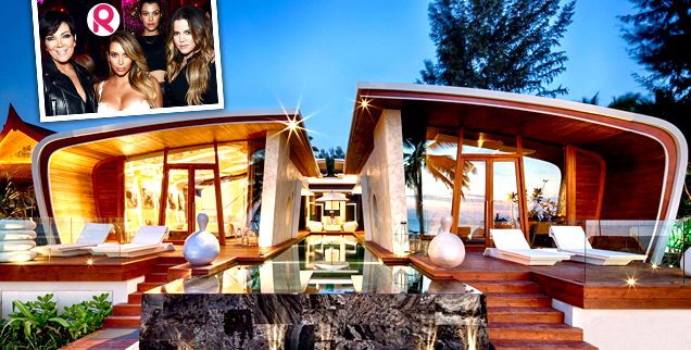 //kardashian thailand iniala over the top beach house palace wide