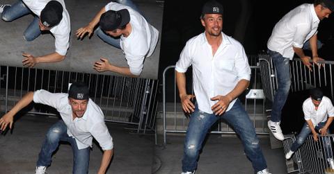 Josh Duhamel Trips Barricade