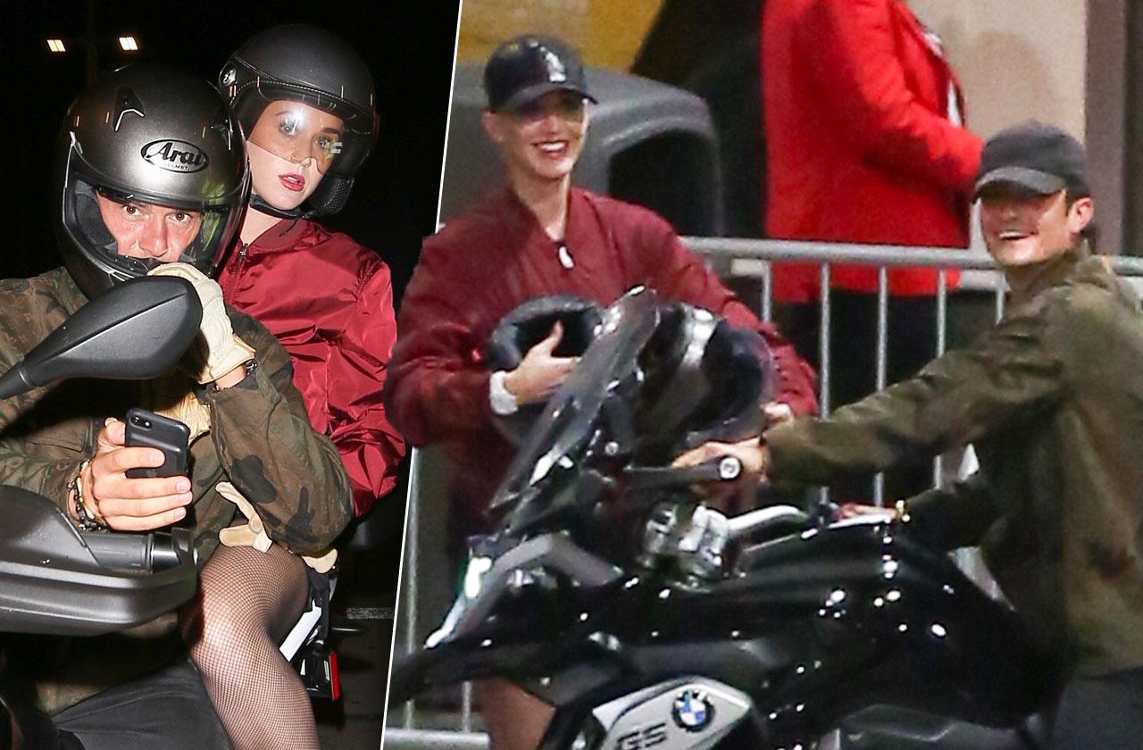 Katy perry orlando bloom reunite motorcycle date night