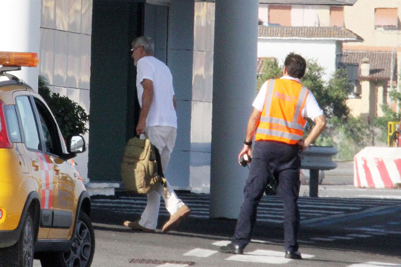 George Clooney Limping Car Accident