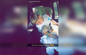 kim zolciak son kash biermann dog bite pitbull birthday snap x