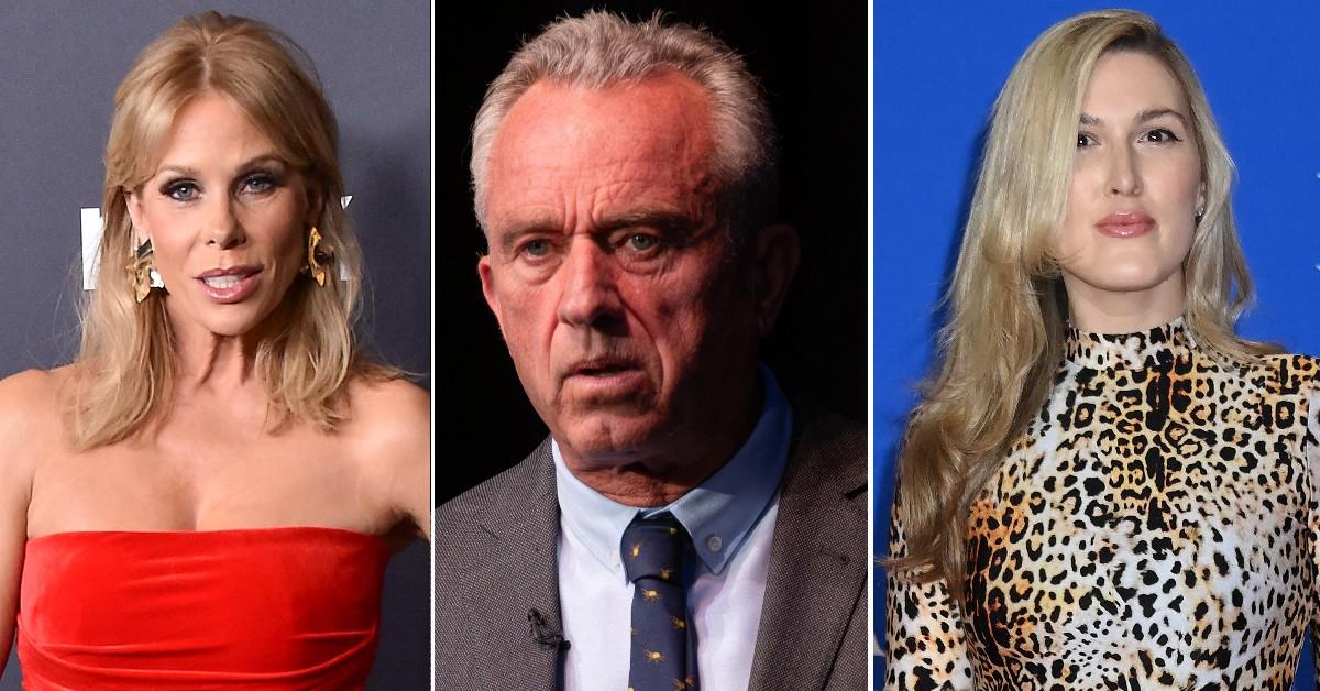 Composite photo of Cheryl Hines, Robert F. Kennedy Jr., Olivia Nuzzi