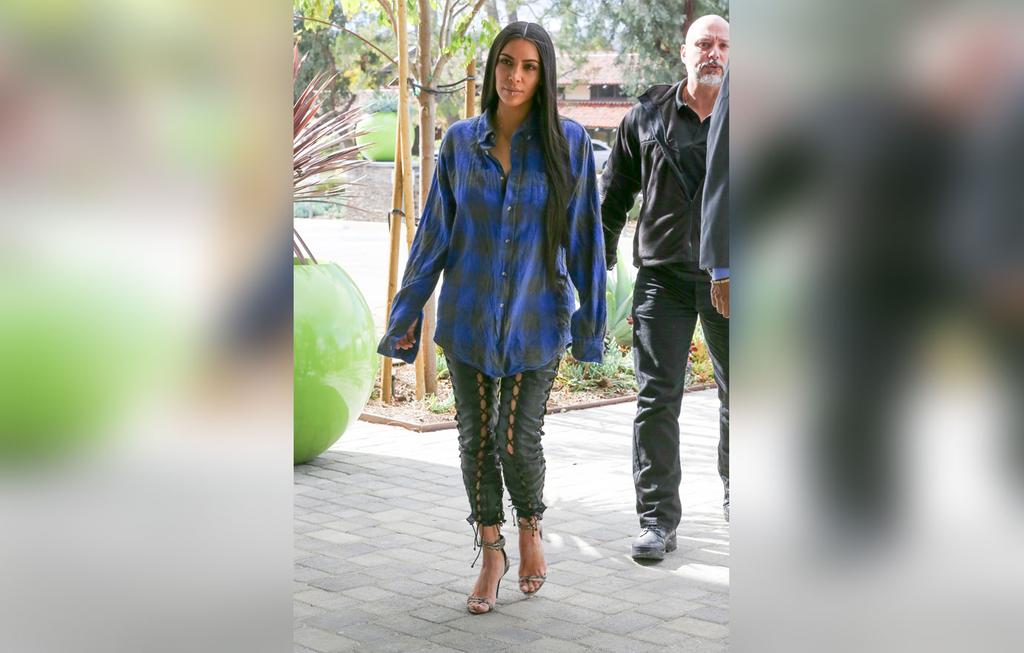 Kim Kardashian Sports Possible Breast Reduction After Kanye West