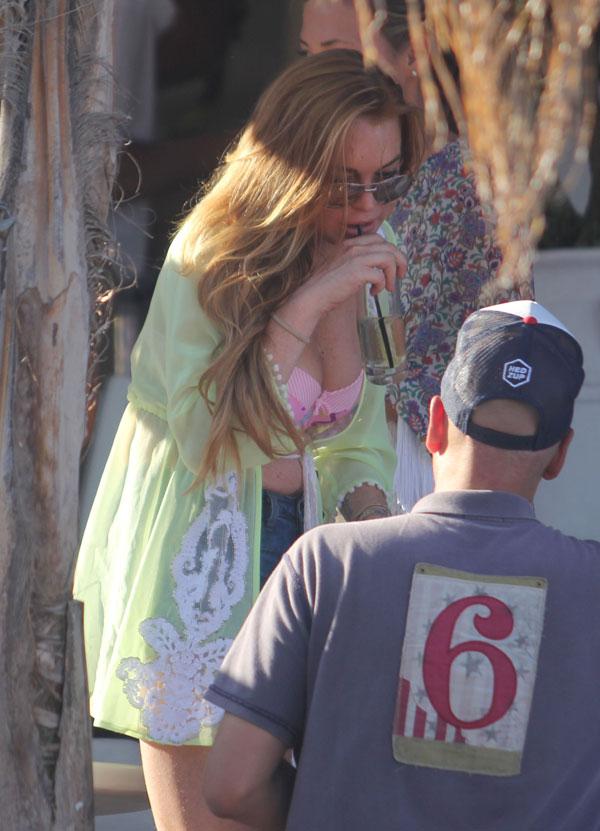 Lindsay Lohan Bikini Photos -- ‘Mean Girls’ Star Shows Off In Two-Piece In Mykonos, Greece