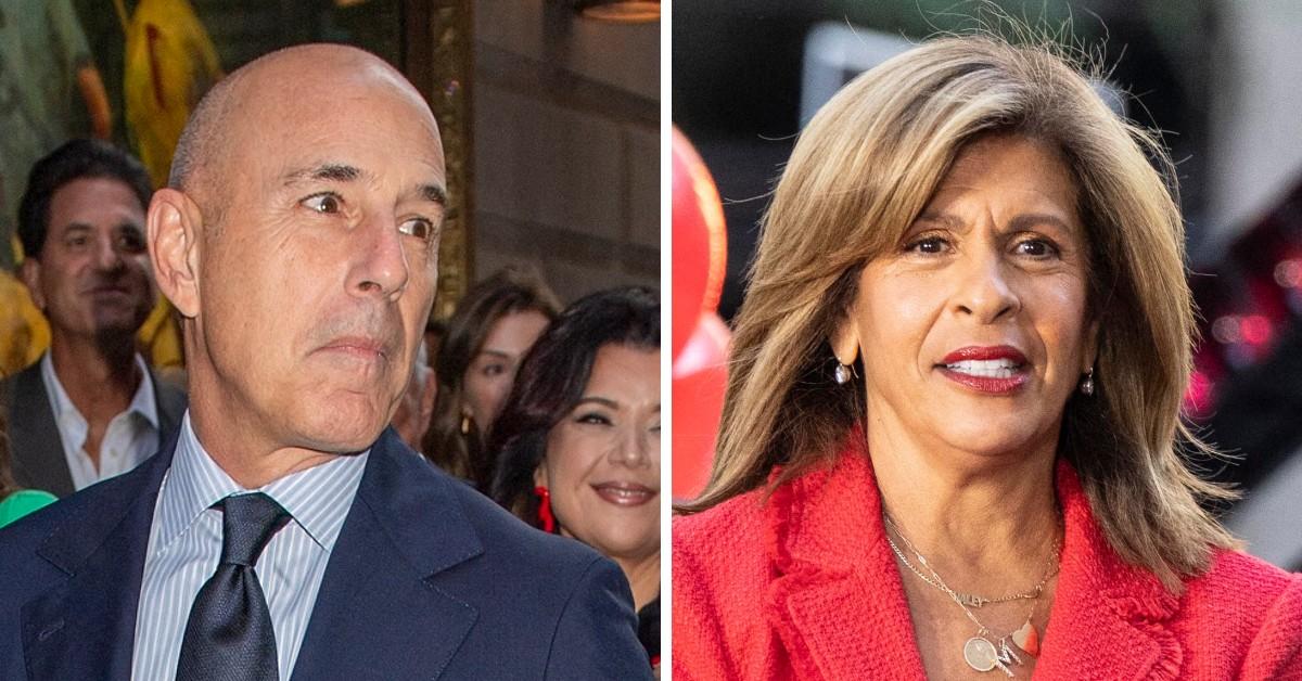 Split photo of Matt Lauer, Hoda Kotb