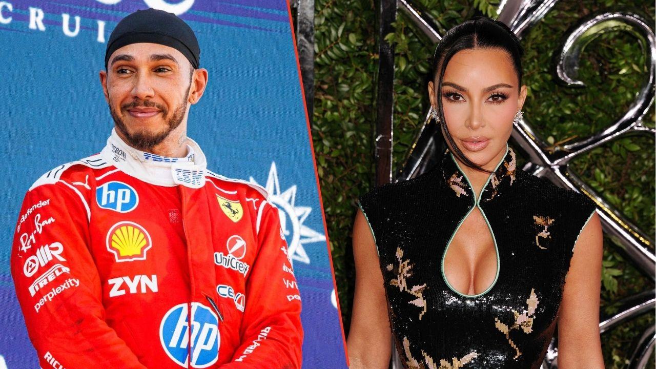 Photo of Kim Kardashian and Lewis Hamilton
