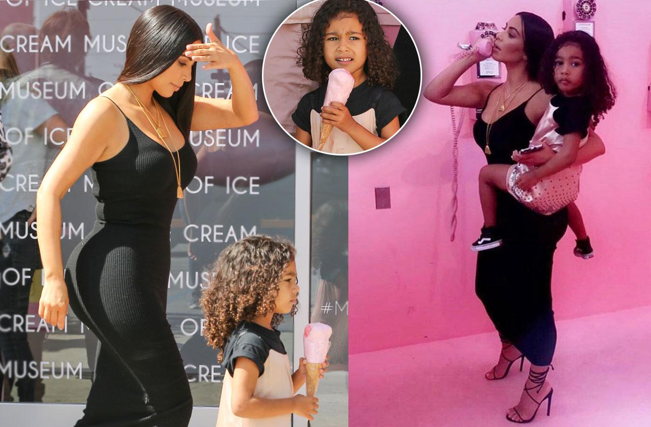 Kim Kardashian Kourtney Kardashian Ice Cream Museum Kids