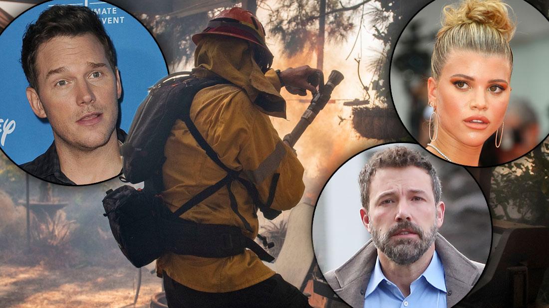 Celebrities In Danger As California Wild Fire Grows: Photos