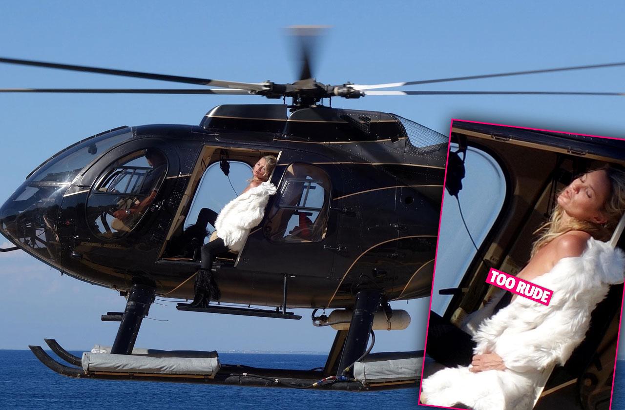 Kate moss wild nipples helicopter shoot