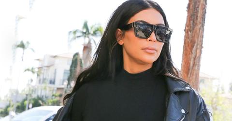 Kim Kardashian Black Leather Jacket LA Heat