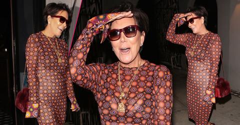 Kris Jenner Sheer Dress Bra Underwear