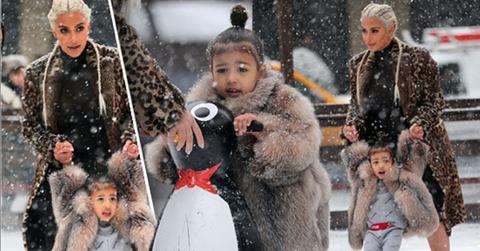 //kim kardashian north west ice skating pp