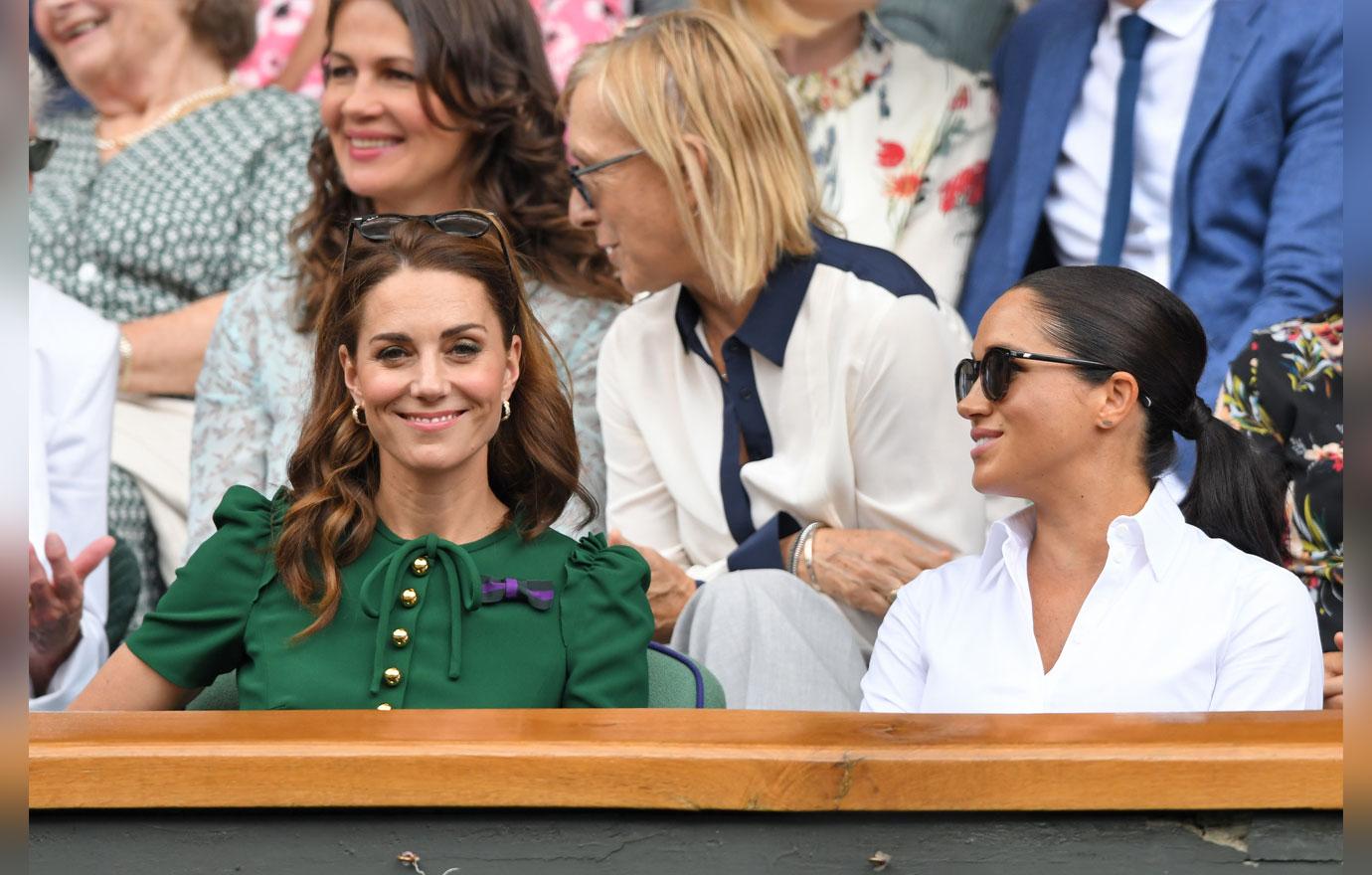 Meghan And Kate Try To Bury Feud Rumors Wimbledon