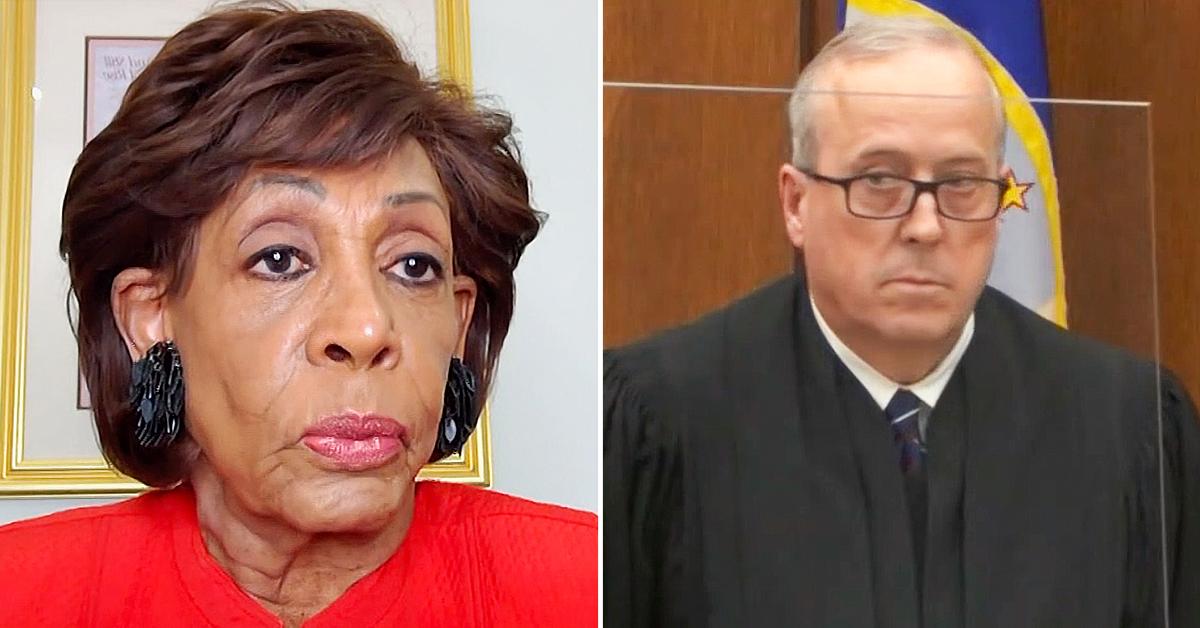 maxine waters responds derek chauvin judge george floyd r