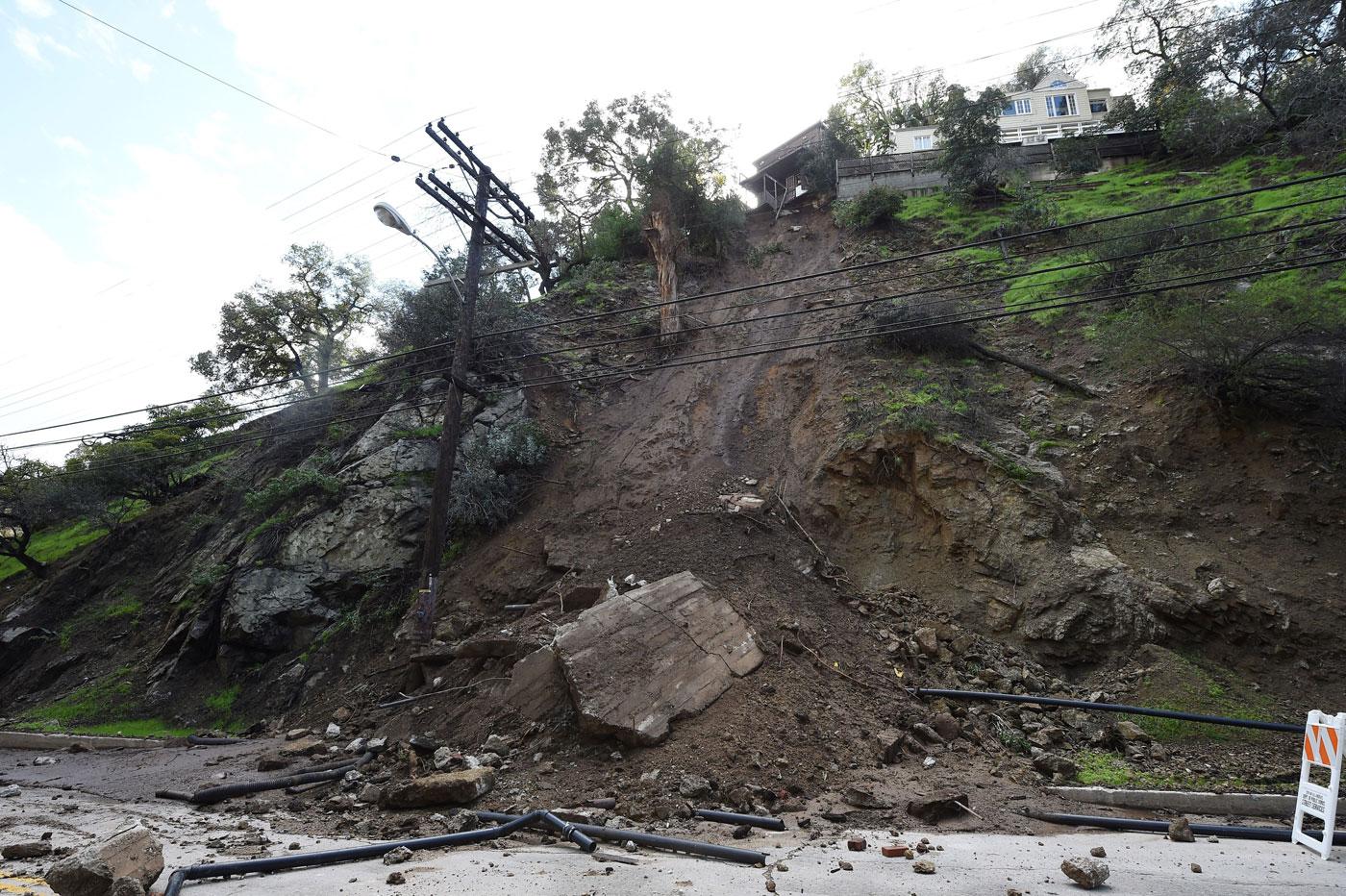 California Mudslide Celebrity Homes Destroyed