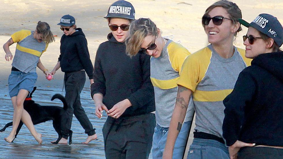 Kristen Stewart & Girlfriend Romantic Beach Day