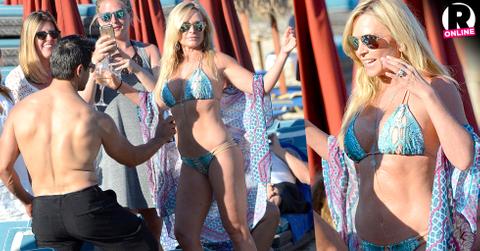 Tamra Barney Flaunts Bikini Body As Eddie Judge Applies Lotion