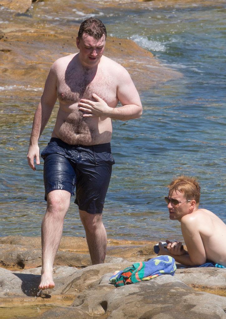 //sam smith weight loss topless scary skinny