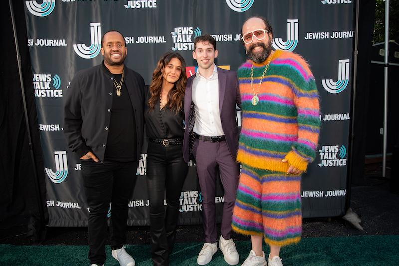 kenny hamilton emmanuelle chriqui zusha goldin and brett gelman