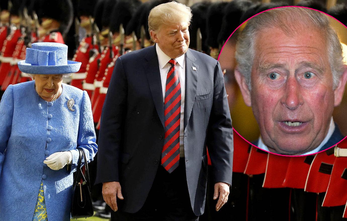 Prince Charles William Snub President Donald Trump Queen Meets Alone