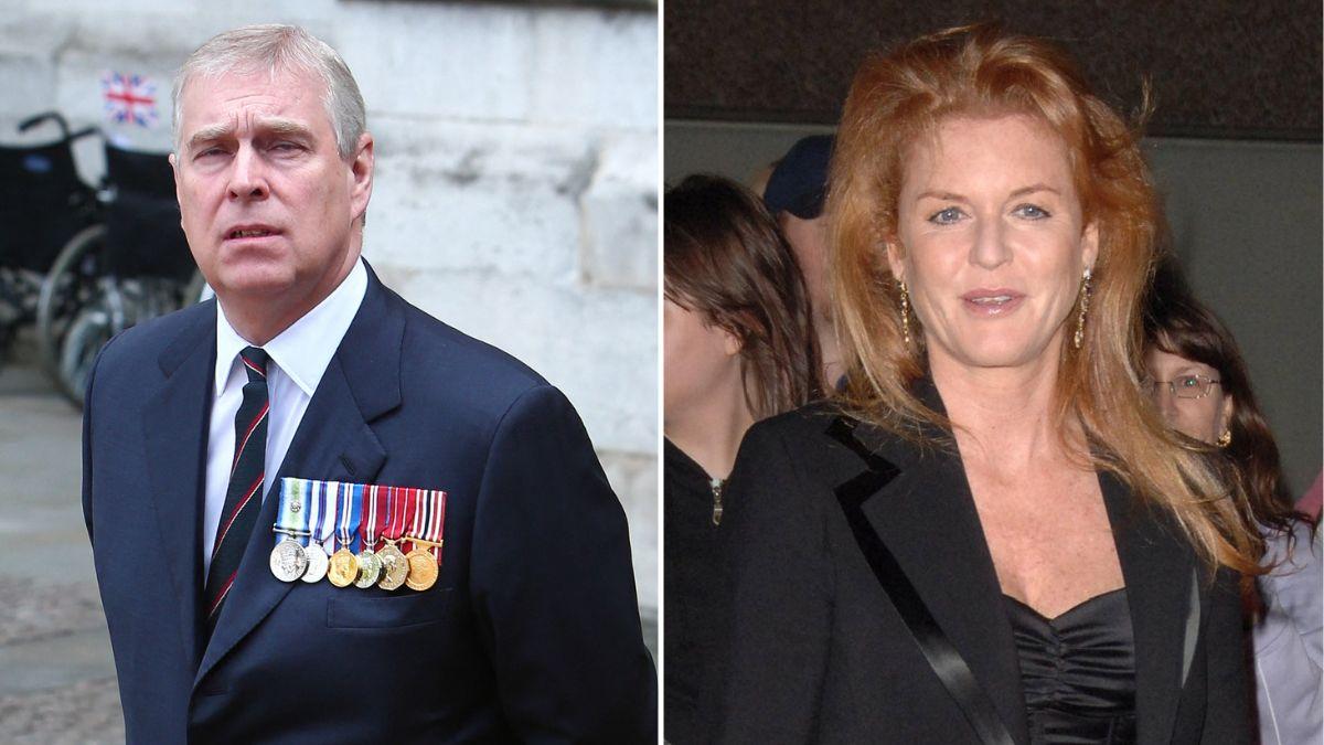 Split photos of Sarah Ferguson and Andrew Windsor