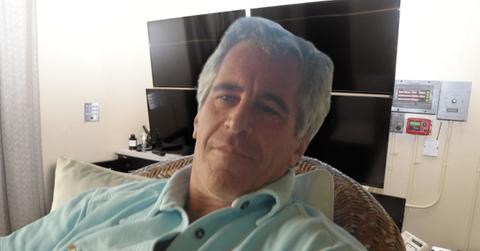 Photo of Jeffrey Epstein and his CCTV control room