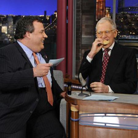 NJ Gov. Chris Christie Jokes About His Weight On Letterman, Eats Donuts ...