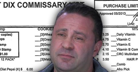 Joe Giudice Fort Dix Prison Commissary