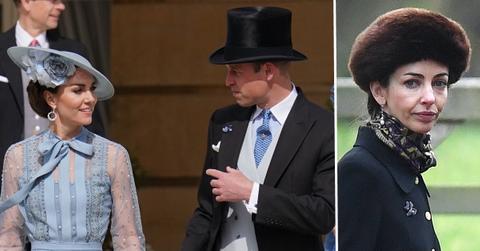 Composite photo of Prince William and Kate Middleton and Rose Hanbury