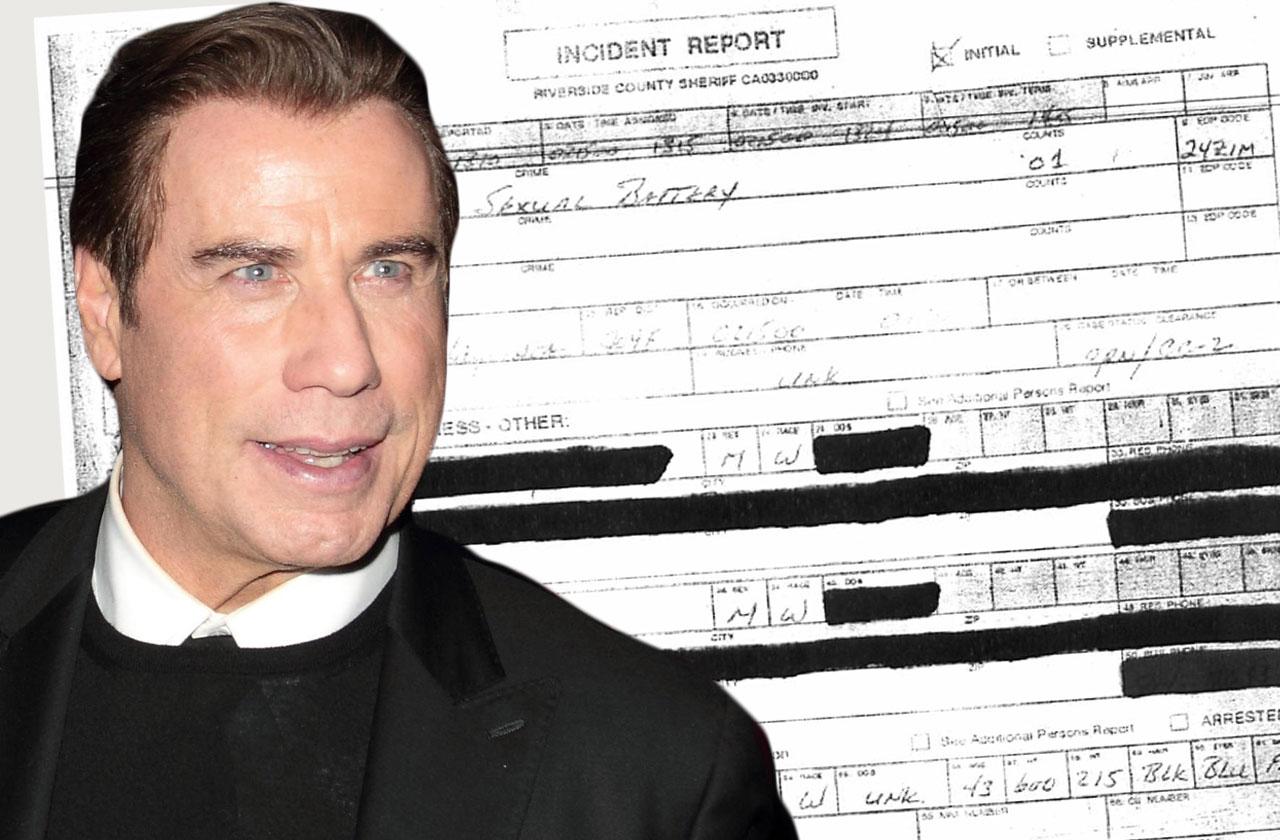 john travolta homosexual battery police report