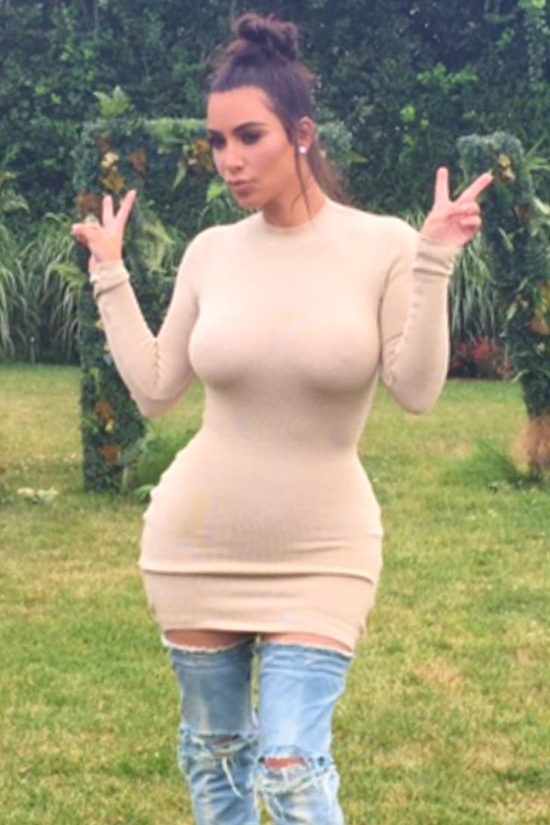 Kim Kardashian Nude Nipples