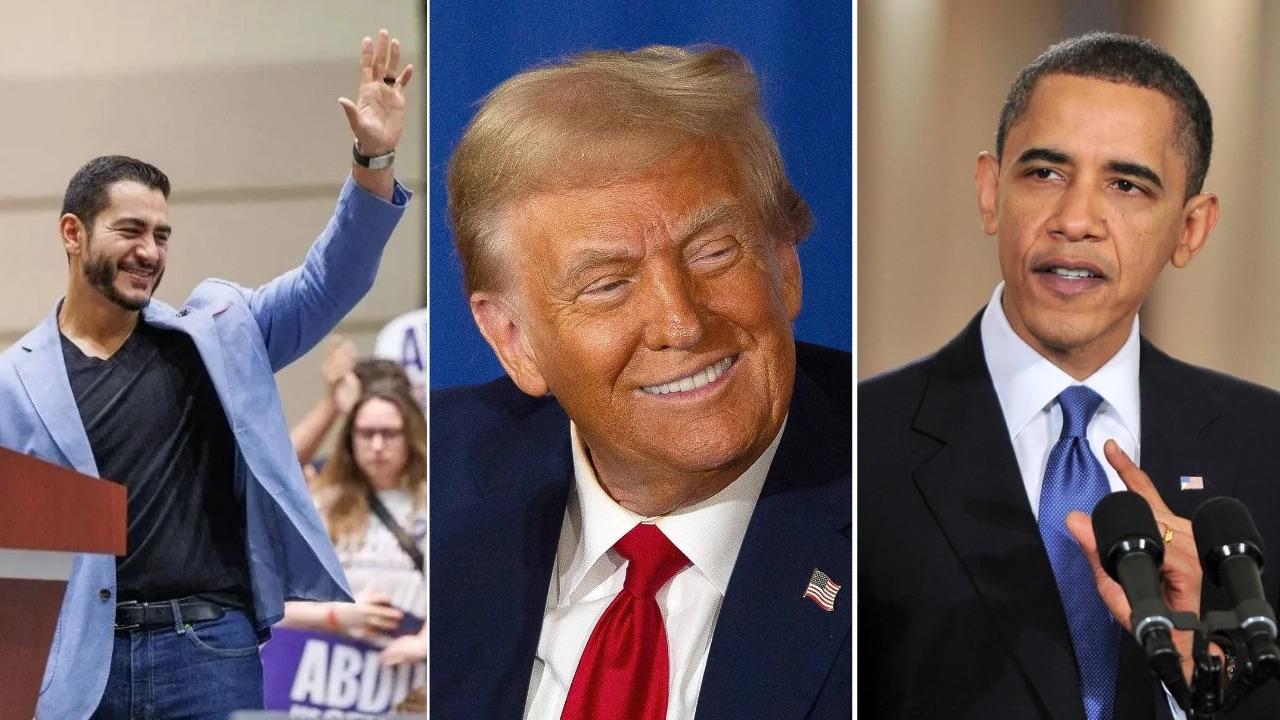 Photo of Barack Obama, Abdul El-Sayed, Donald Trump