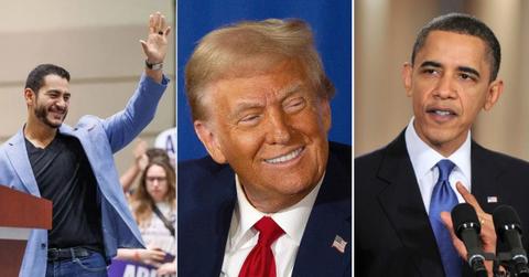 Photo of Barack Obama, Abdul El-Sayed, Donald Trump