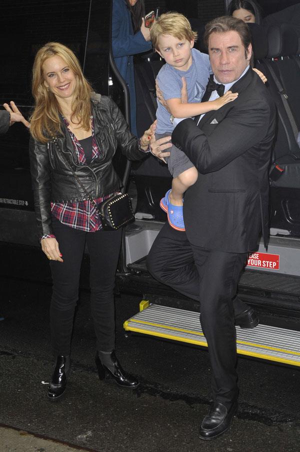 John Travolta Kelly Preston Photos -- Couple In Rare Outing In NYC Ahead Of David Letterman Appearance