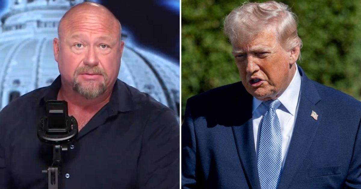 Alex Jones Goes 'Scorched-Earth' on Donald Trump After Being Called 'Loser' and 'Dumb,' Threatens: 'Say One More Thing!'