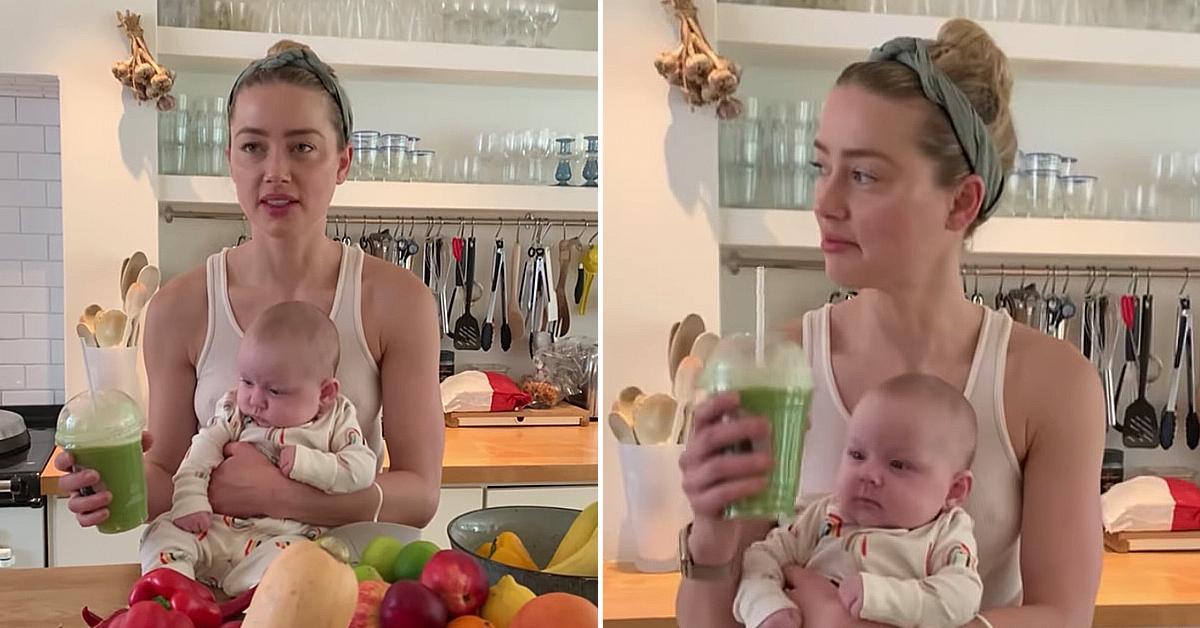 Amber Heard Poses With Baby Girl Oonagh, Daughter She Secretly Welcomed