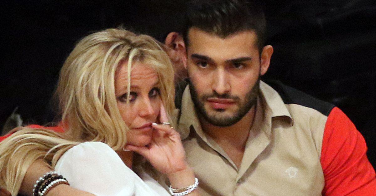 Photo of Sam Asghari and Britney Spears.