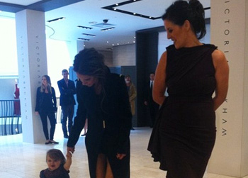 //harper beckham first steps victoria