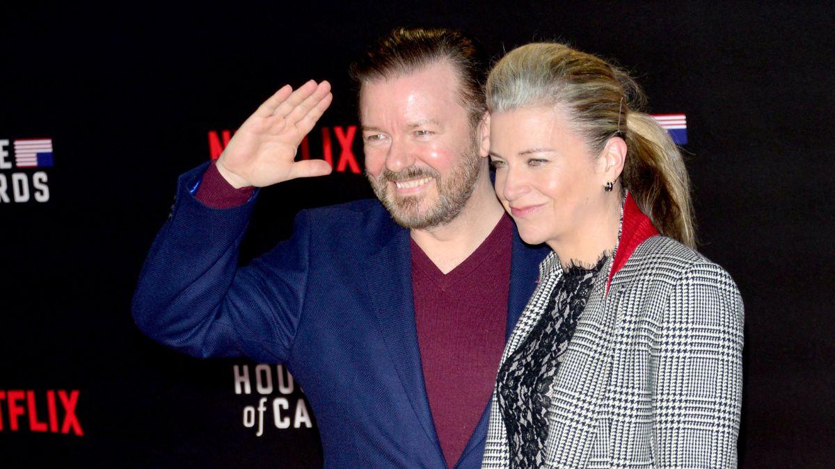 Photo of Ricky Gervais and Jane Fallon