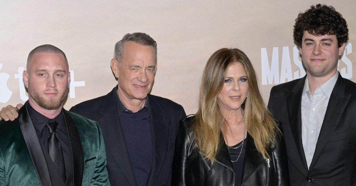 picture of Rita Wilson, Tom Hanks, Chet Hanks and Trueman Hanks