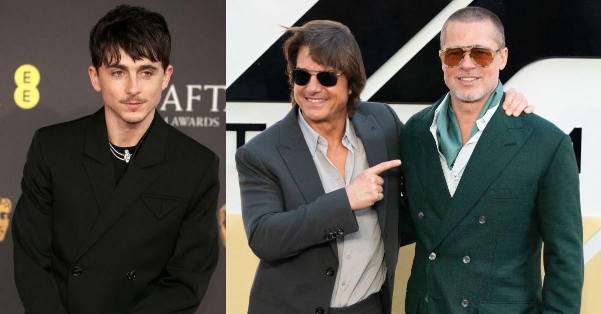 Tom Cruise and Brad Pitt are compared to Chalamet's rising dominance on the 'Dune' set.