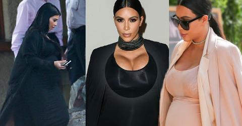 //kim kardashian painful pregnancy weight gain  pounds pp