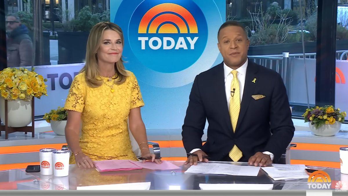 Photo of Savannah Guthrie and Craig Melvin