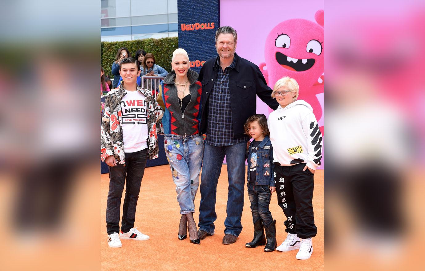 Gwen Stefani And Sons Attend Movie Premiere With Blake Shelton