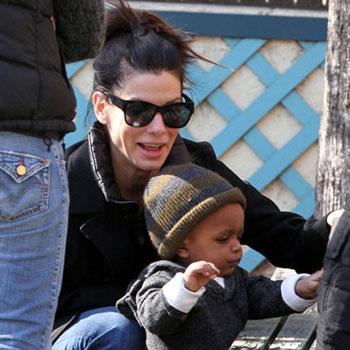 PHOTOS: Sandra Bullock's Adorable Little Louis Is Walking!