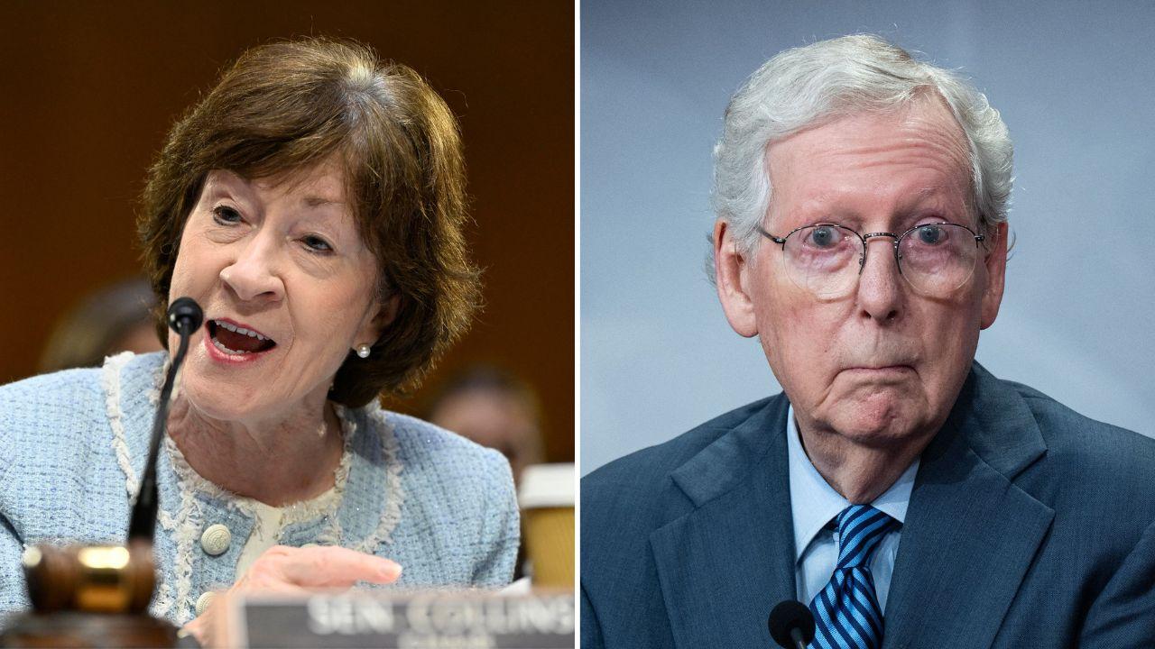 image of Susan Collins and Mitch McConnell