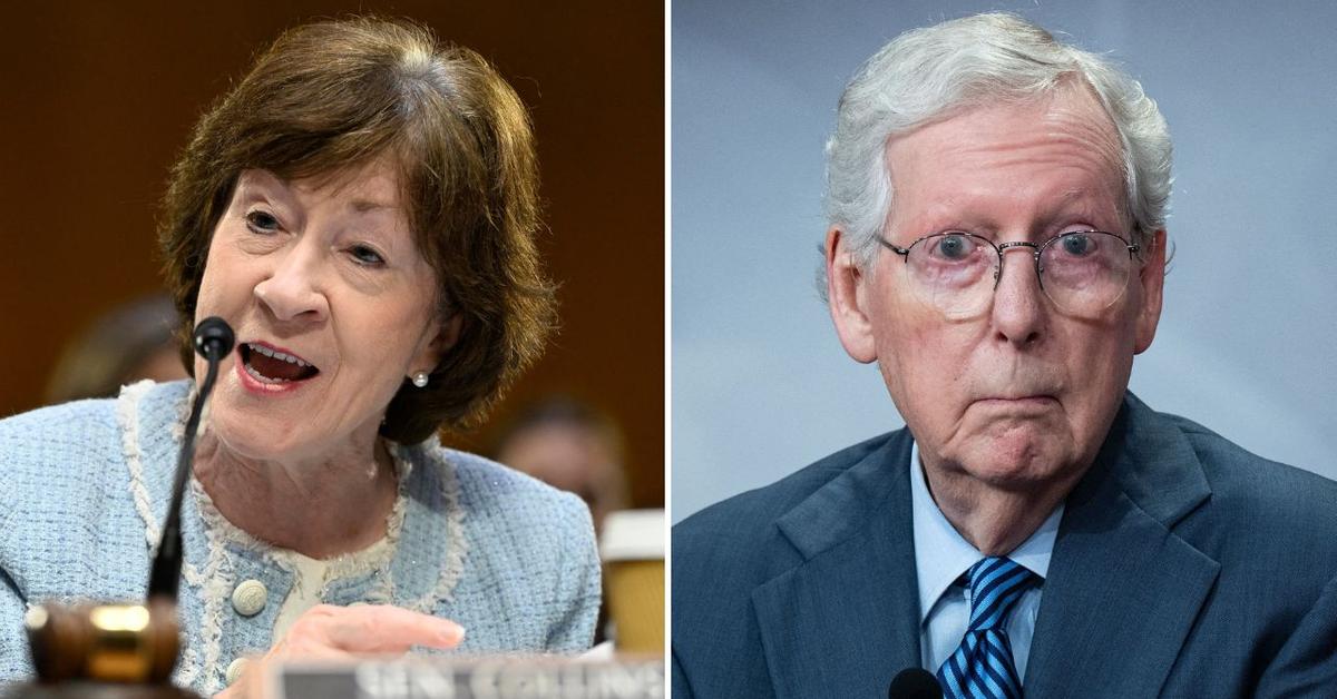 Susan Collins Defends Mitch McConnell Amid Health Mystery, Slams Calls for Senator to 'Prove' He's Fit to Serve