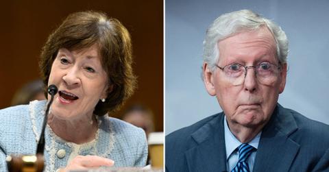 image of Susan Collins and Mitch McConnell