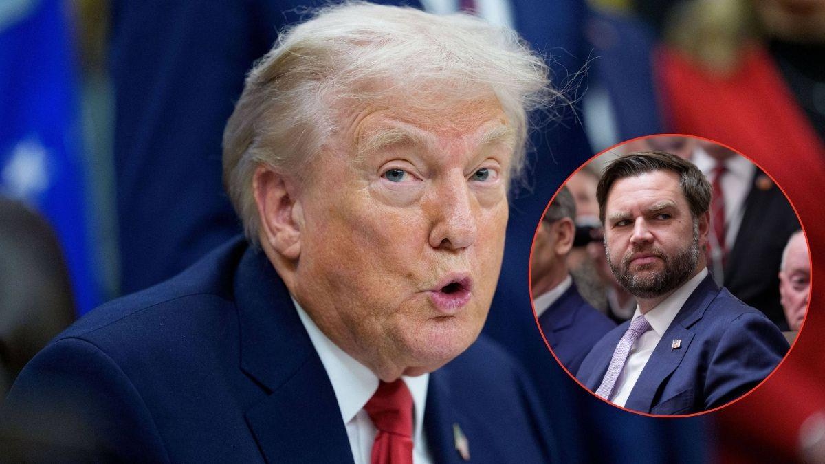 Composite photo of Donald Trump and J.D. Vance