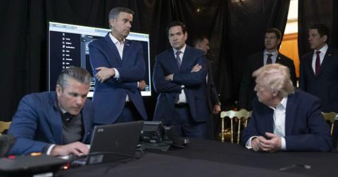 Photo of Donald Trump, Marco Rubio and Pete Hegseth